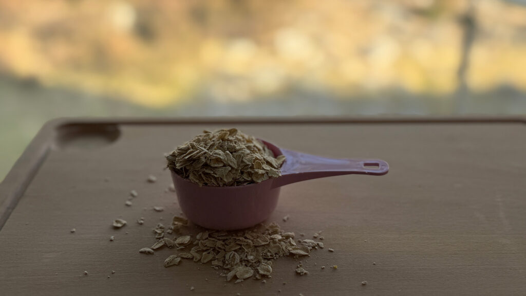 Decilitermått i användning